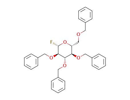 Molecular Structure of 78153-79-4 (2,3,4,6-TETRA-O-BENZYL-BETA-D-GLUCOPYRANOSYL FLUORIDE)