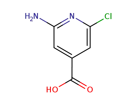 Molecular Structure of 6313-55-9 (2-amino-6-chloropyridine-4-carboxylic acid)