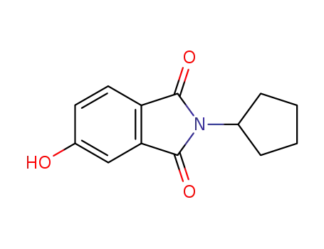 Molecular Structure of 109803-71-6 (2-cyclopentyl-5-hydroxyisoindoline-1,3-dione)