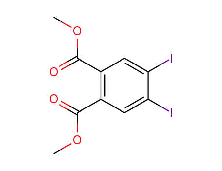 Molecular Structure of 67193-32-2 (1,2-Benzenedicarboxylic acid, 4,5-diiodo-, dimethyl ester)