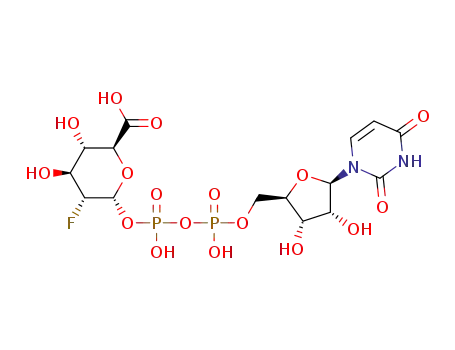 Molecular Structure of 149091-03-2 (UDP-2-fluoro-2-deoxyglucuronic acid)