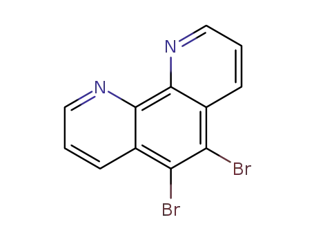 Molecular Structure of 56290-06-3 (5,6-Dibromo-1,10-phenanthroline)