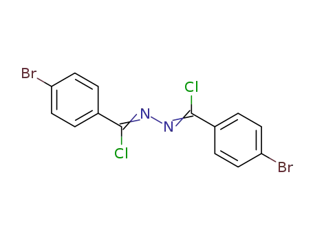 Molecular Structure of 837429-72-8 (4-bromo-N-((4-bromophenyl)chloromethylene)benzhydrazonoyl chloride)