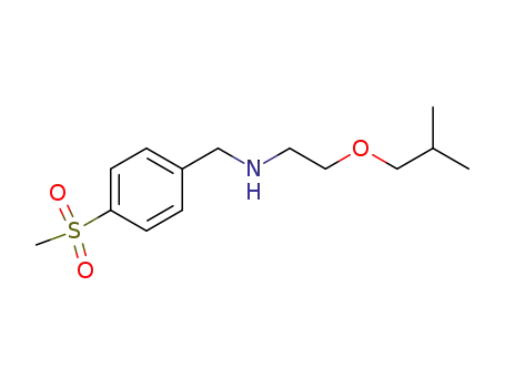 Molecular Structure of 92331-65-2 ((2-Isobutyloxy-aethyl)-(4-methylsulfonyl-benzyl)-amin)