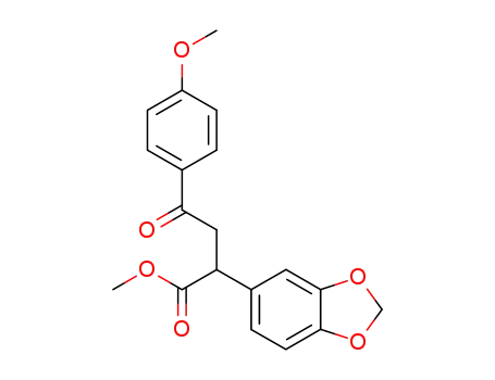 2-benzo<1,3>dioxol-5-yl-4-(4-methoxyphenyl)-4-oxobutyric acid methyl ester