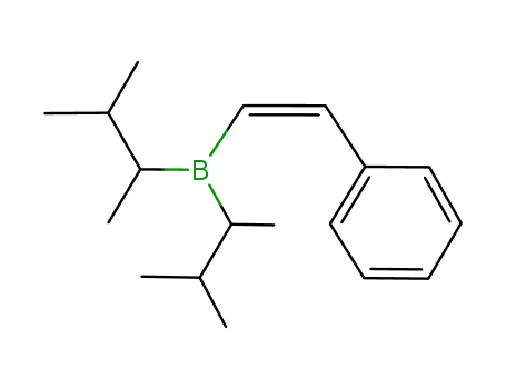 Molecular Structure of 187875-16-7 ((Z)-2-phenylethenyldisiamylborane)