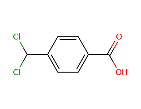 Molecular Structure of 5278-91-1 (4-Dichloromethylbenzoic acid)