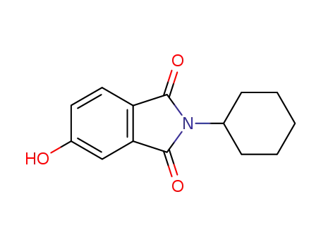 Molecular Structure of 3975-51-7 (2-cyclohexyl-5-hydroxyisoindoline-1,3-dione)
