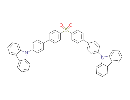 Molecular Structure of 1443674-65-4 (di(4-(4-(carbazol-9-yl)phenyl)phenyl)sulfone)