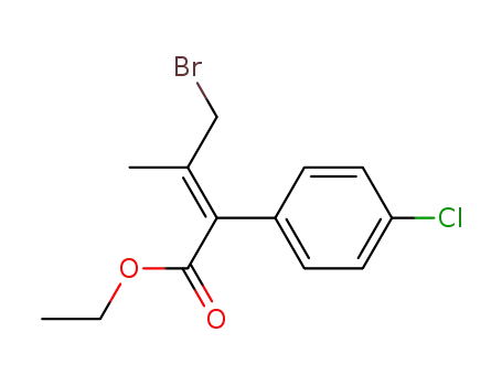 (E)-4-Bromo-2-(4-chloro-phenyl)-3-methyl-but-2-enoic acid ethyl ester