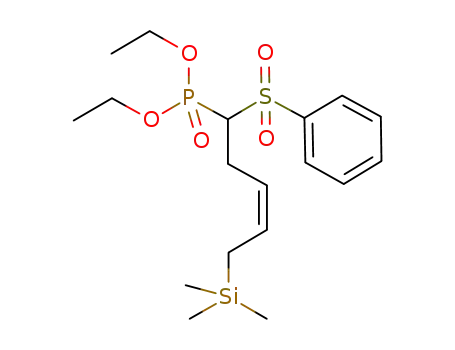 (Z)-diethyl 1-(phenylsulfonyl)-5-(trimethylsilyl)pent-3-enylphosphonate