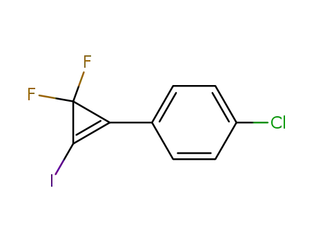 Benzene, 1-chloro-4-(3,3-difluoro-2-iodo-1-cyclopropen-1-yl)-