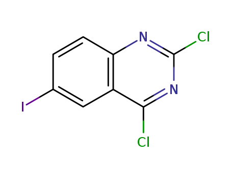 Molecular Structure of 74173-76-5 (2,4-DICHLORO-6-IODOQUINAZOLINE)