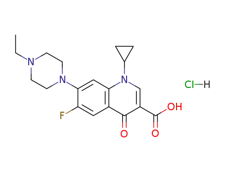 Molecular Structure of 112732-17-9 (Enrofloxacin hydrochloride)