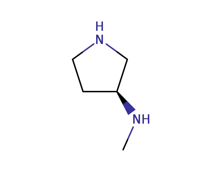 Molecular Structure of 139015-32-0 ((3S)-(-)-3-(METHYLAMINO)PYRROLIDINE)