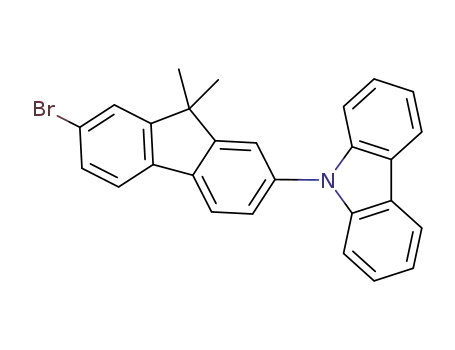 Molecular Structure of 868549-07-9 (9,9-dimethyl-7-(9H-9-carbazolyl)-2-bromofluorene)