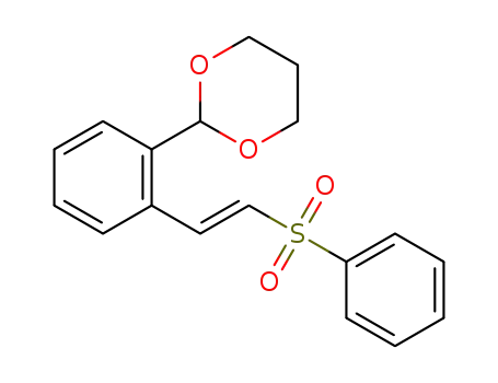 (E)-2-(2-(2-(phenylsulfonyl)vinyl)phenyl)-1,3-dioxane