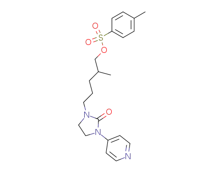 toluene-4-sulfonic acid 2-methyl-5-(2-oxo-3-pyridin-4-yl-imidazolidin-1-yl)-pentyl ester