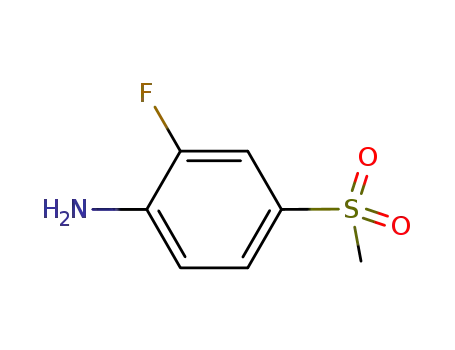 Molecular Structure of 832755-13-2 (2-Fluoro-4-(methylsulfonyl)aniline)
