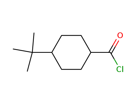 Molecular Structure of 20451-50-7 (Cyclohexanecarbonyl chloride, 4-(1,1-dimethylethyl)-)