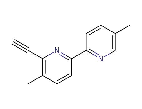 Molecular Structure of 133810-37-4 (5,5'-dimethyl-6-ethynyl-2,2'-bipyridine)