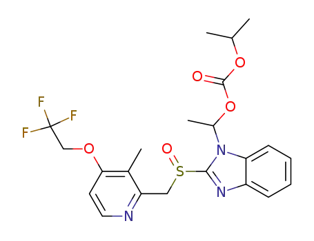 isopropyl 1-[2-[[[3-methyl-4-(2,2,2-trifluoroethoxy)-2-pyridinyl]methyl]sulfinyl]-1H-benzimidazol-1-yl]ethyl carbonate