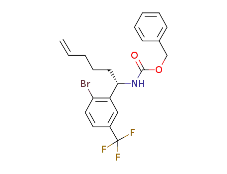 benzyl {(1S)-1-[2-bromo-5-(trifluoromethyl)phenyl]hex-5-en-1-yl}carbamate