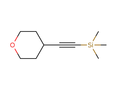 Molecular Structure of 1604039-54-4 (trimethyl((tetrahydro-2H-pyran-4-yl)ethynyl)silane)