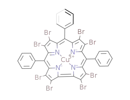 (β-octaks(bromo)-meso-tri(phenyl)corrole)copper