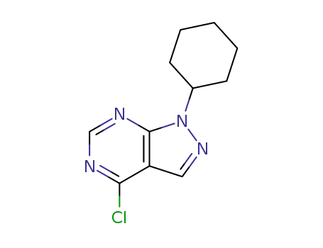 4-chloro-1-cyclohexyl-1H-pyrazolo[3,4-d]pyrimidine