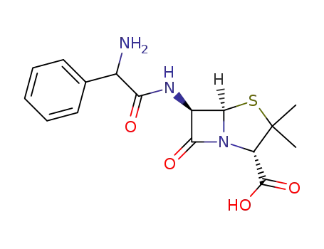 Molecular Structure of 33993-48-5 (DL-Ampicillin)
