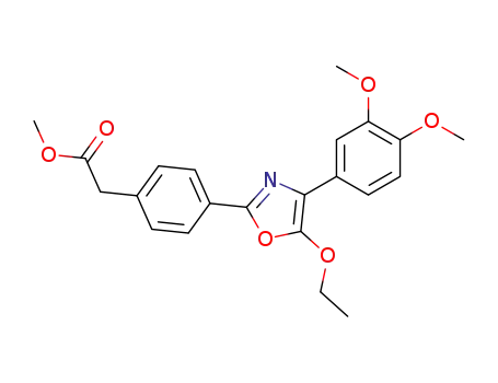 Benzeneacetic acid, 4-(4-(3,4-dimethoxyphenyl)-5-ethoxy-2-oxazolyl)-, methyl ester