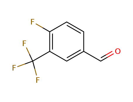 Molecular Structure of 67515-60-0 (4-Fluoro-3-(trifluoromethyl)benzaldehyde)