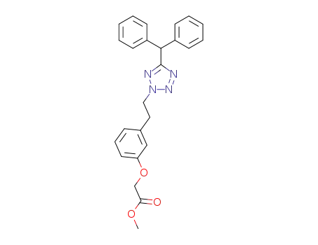 Acetic acid, [3-[2-[5-(diphenylmethyl)-2H-tetrazol-2-yl]ethyl]phenoxy]-,
methyl ester