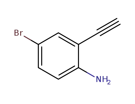 Molecular Structure of 1260776-51-9 (4-bromo-2-ethynylbenzenamine)