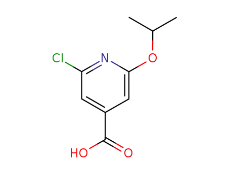Molecular Structure of 108994-42-9 (2-Chloro-6-(1-methylethoxy)-isonicotinic acid)