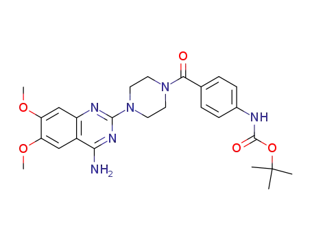 {4-[4-(4-amino-6,7-dimethoxy-4a,5-dihydro-quinazolin-2-yl)piperazine-1-carbonyl]-phenyl}-carbamic acid tert-butyl ester