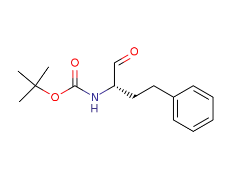Molecular Structure of 170112-07-9 (Carbamic acid, [(1S)-1-formyl-3-phenylpropyl]-, 1,1-dimethylethyl ester)