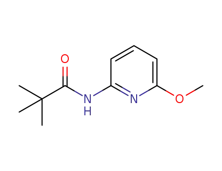 Molecular Structure of 851102-40-4 (N-(6-METHOXY-PYRIDIN-2-YL)-2,2-DIMETHYLPROPIONAMIDE)