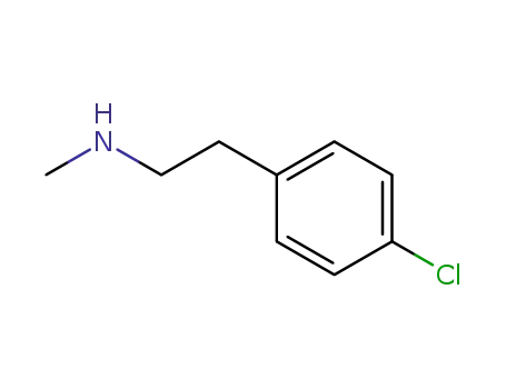 Molecular Structure of 38171-31-2 ([2-(4-CHLORO-PHENYL)-ETHYL]-METHYL-AMINE)