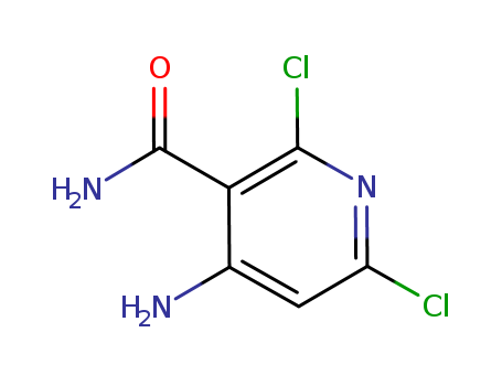 3-Pyridinecarboxamide, 4-amino-2,6-dichloro-