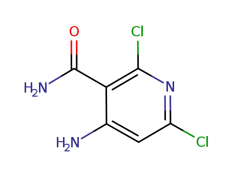 Molecular Structure of 918898-03-0 (4-aMino-2,6-dichloronicotinaMide)