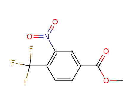 Molecular Structure of 126541-81-9 (Methyl 3-nitro-4-trifluoromethylbenzoate)