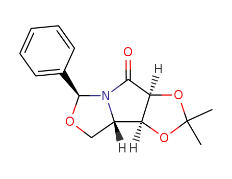 (2S,5R,6S,7S)-2-phenyl-6,7-(isopropylidene)dioxy-1-aza-3-oxabicyclo<3.3.0>octan-8-one