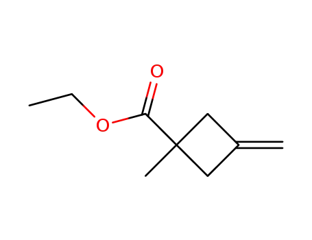 Molecular Structure of 227607-41-2 (Cyclobutanecarboxylic acid, 1-methyl-3-methylene-, ethyl ester (9CI))