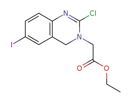 3(4H)-Quinazolineacetic acid, 2-chloro-6-iodo-, ethyl ester