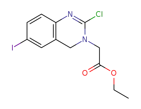 3(4H)-Quinazolineacetic acid, 2-chloro-6-iodo-, ethyl ester