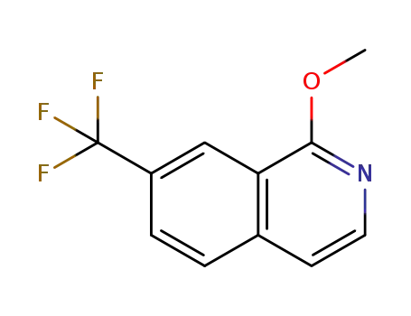 Molecular Structure of 1352934-60-1 (7-(trifluoroMethyl)-1-Methoxyisoquinoline)