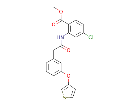 4-Chloro-2-{2-[3-(thiophen-3-yloxy)-phenyl]-acetylamino}-benzoic acid methyl ester