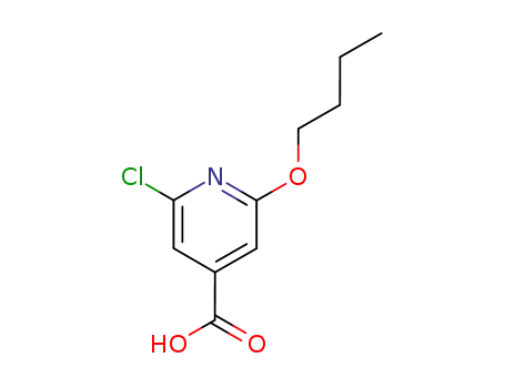 Molecular Structure of 855635-98-2 (2-butoxy-6-chloro-4-Pyridinecarboxylic acid)